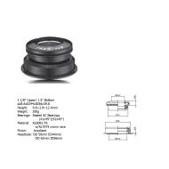 AUTHOR ΠΟΤΗΡΙΑ ΠΙΡΟΥΝΙΟΥ ACO-F13H Internal (1 1/8" / 1,5"; d: 39,8/ 44/ 56 mm) (black)