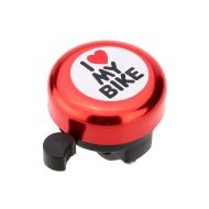 Κουδούνι ποδηλάτου | i love my bike | Κόκκινο