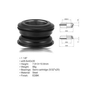 AUTHOR ΠΟΤΗΡΙΑ ΠΙΡΟΥΝΙΟΥ  ACO - HS24 Internal (1 1/8"; d:28.6/ 42/ 30mm) (black)