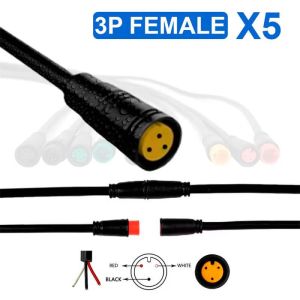 Αδιάβροχο βύσμα για πατίνια | Θηλυκό | 8 mm | 3 pin  | 5 Τεμάχια 