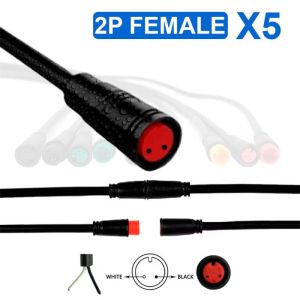 Αδιάβροχο βύσμα για πατίνια | Θηλυκό | 8 mm | 2 pin  | 5 Τεμάχια 