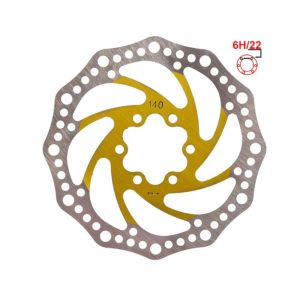 Δισκόπλακα | eWheel | 6 Bolt | 140mm | Κίτρινη