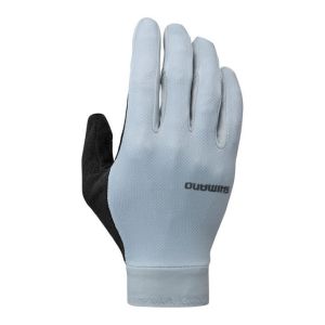 Μακριά Γάντια Ποδηλάτου | Shimano | Explorer | FF | Gel | Unisex | Jade Grey | Γκρι