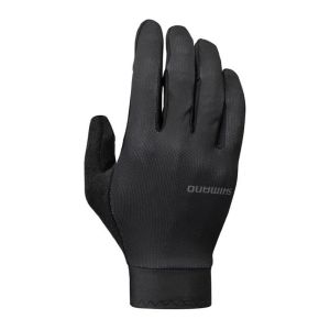 Μακριά Γάντια Ποδηλάτου | Shimano | Explorer | FF | Gel | Unisex | Μαύρο
